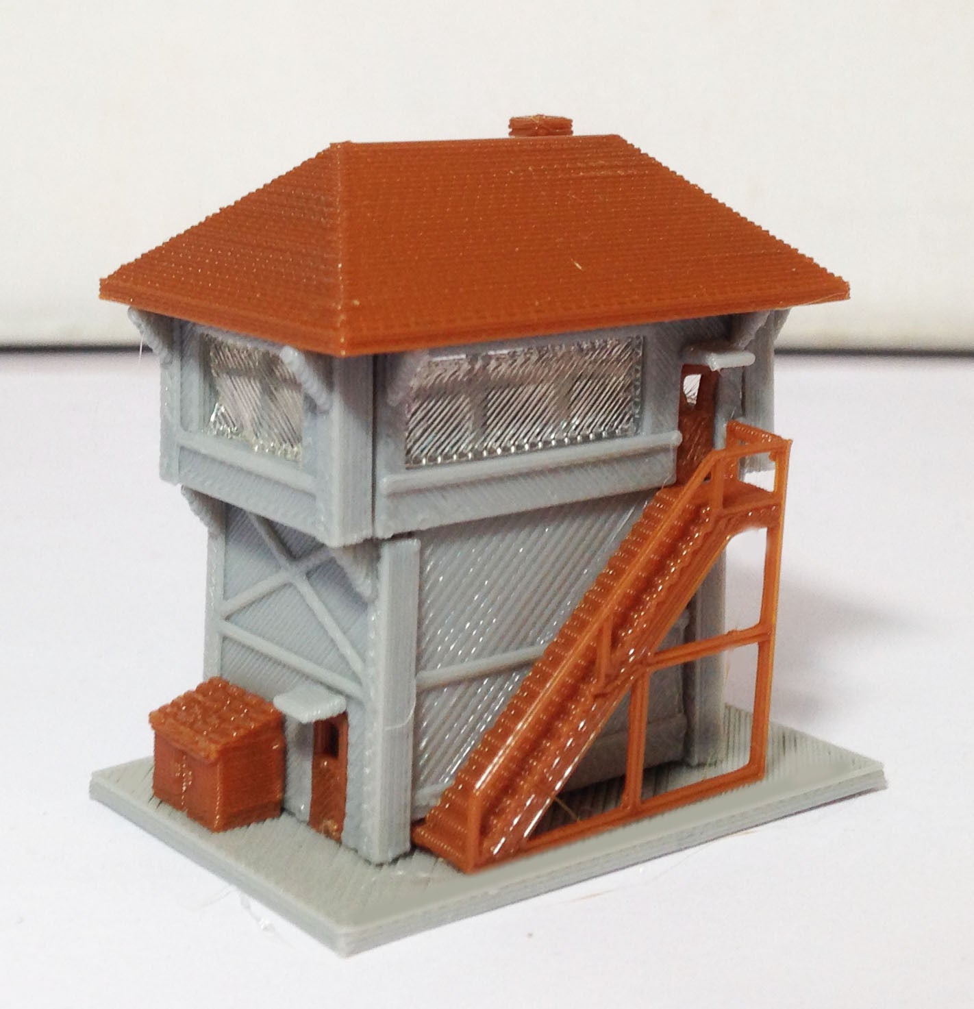 Z Scale 1:220 Rail To Road Freight Transfer Station With Dock – 3D Printed – Model Scenery World - View #3
