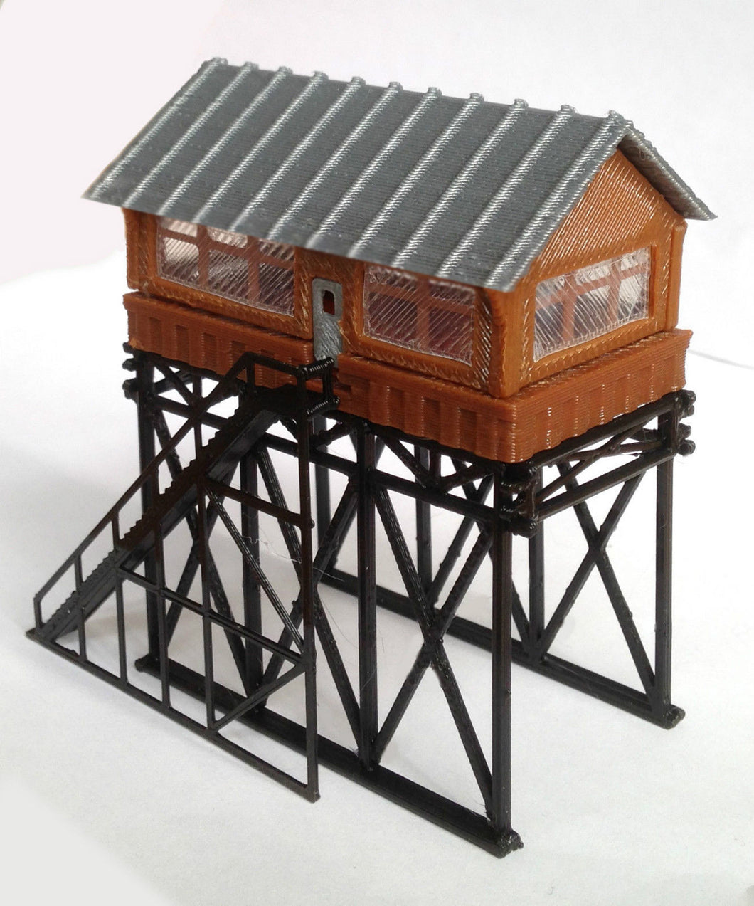 Station Overhead Signal Box / Tower Z Scale Outland Models Train Railway Layout