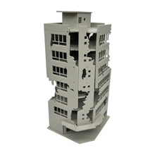 Load image into Gallery viewer, Outland Models Railway Scenery Damaged/Abandoned Corner Building(tall)  N Scale