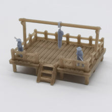 Load image into Gallery viewer, Old West Gallow with Criminal and Officers 1:220 Z Scale Outland Models Scenery Structure