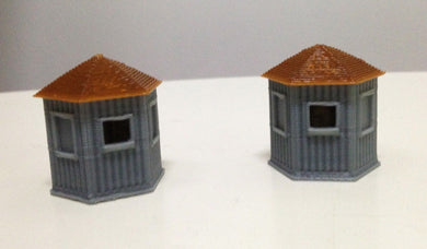 Train Station Stand Alone Ticket Booth x2 HO OO Scale Outland Models Railway