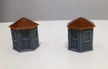 Load image into Gallery viewer, Train Station Stand Alone Ticket Booth x2 HO OO Scale Outland Models Railway