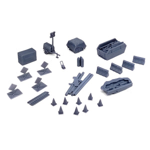 Road Work Site Accessory Set 1:87 HO Scale