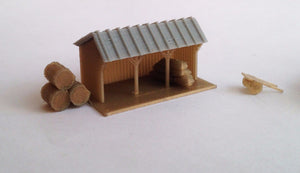 Country Farm House Shed Cottage Set Z Scale Outland Models Train Railway Layout