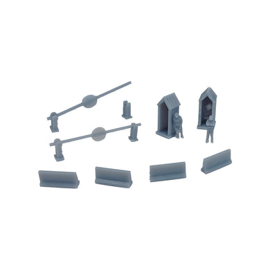 Security Guard Post Set w Figures Z/N/HO/S Scale(Choose your scale)
