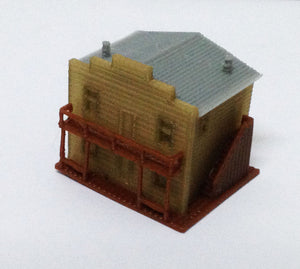 Building Old West Saloon / Shop Z Scale Outland Models Train Railway Layout