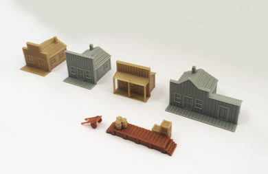 Old West Small House Set Z Scale 1:220 Outland Models Train Railway Layout