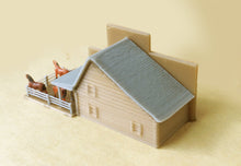 Load image into Gallery viewer, Old West Livery Stable with Horses Z Scale Outland Models Train Railway Layout