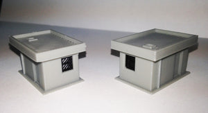 Ticket / Guard Booth 2pcs Set N Scale 1:160 Outland Models Train Railway Layout