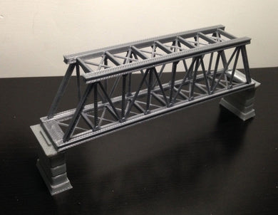 Truss Bridge  with Piers Z Scale Outland Models Train Railroad