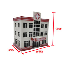 将图片加载到图库查看器，Outland Models Railway Scenery City Small Hospital/Clinic Building 1:64 S Scale