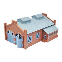Load image into Gallery viewer, Outland Models Railroad Layout Locomotive Shed/Engine House (1/2 Stall)  N Scale