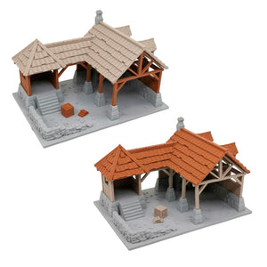 War of Tyrant Series Medieval Blacksmith Shop 28mm Scale