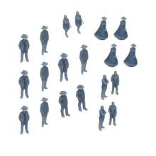 Cargar imagen en el visor de la galería, Old West People Figure Set (20 pcs) 1:64 S Scale