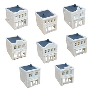 Classic 2-Story City Shop 8 Types 1:87 HO Scale