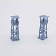Load image into Gallery viewer, Outland Models Model Railroad Scenery Layout Small Watchtower Set 1:220 Z Scale