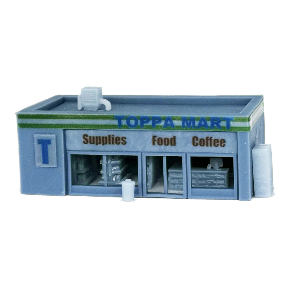 Convenience Store & Accessories 1:160 N Scale