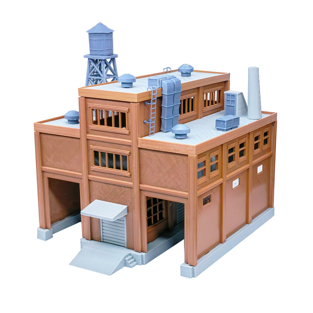 Large Factory with Loading Dock HO Scale 1:87 – Outland Models
