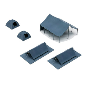 Camping Tent Set 1:87 HO Scale