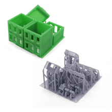 Load image into Gallery viewer, City Apartment (Green) w Fire Escape Z Scale