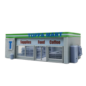 Convenience Store & Accessories 1:87 HO Scale