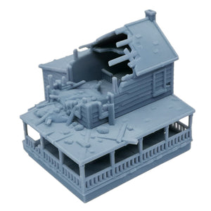 Damaged Country House 1:220 Z Scale