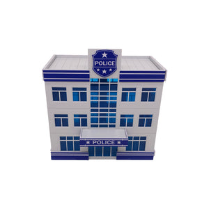 Outland Models Railway Scenery City Small Police Station Building 1:64 S Scale