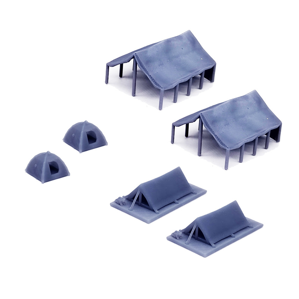 Camping Tent Set 1:160 N Scale
