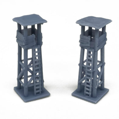 Small Wooden Style Watchtower 2pcs N Scale 1:160